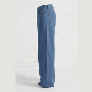 กางเกงยีนส์เดนิมทรงหลวมสำหรับผู้ชาย ปี 2025 ขายส่ง สไตล์วินเทจ ล้างสีแบบแอซิด ระบายอากาศดี ปักลายเรียบง่าย ซิป แห้งเร็ว เหมาะสำหรับฤดูร้อนและฤดูใบไม้ร่วง - Product Image 3