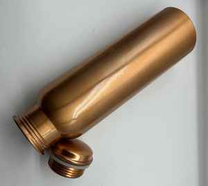 100% Pure Copper Eco-Friendly Sustainable Large Capacity <b>1L</b> Handcrafted Water <b>Bottle</b> Lid-Premium Ayurvedic Health Office - Product Image 3