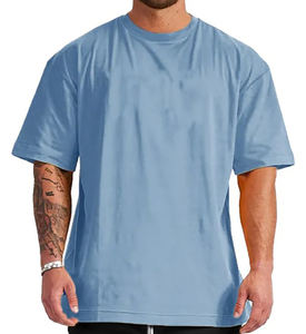 T-shirt décontracté en jersey à col rond épais pour hommes 100% coton de haute qualité OEM impression numérique par sublimation pour écran grande taille - Product Image 1