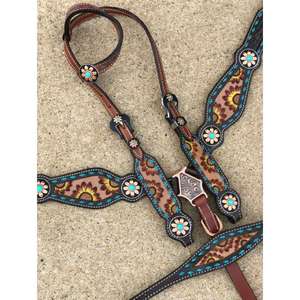 ชุดแทคหนังแบบตะวันตกที่ใส่ได้ง่ายพร้อมหัวจับคู่และดีไซน์สายรัดหน้าอกกว้างสำหรับม้าเพื่อการส่งออกจำนวนมาก - Product Image 4