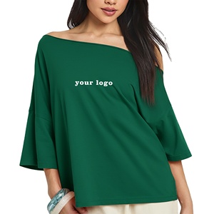 T-shirt pour femme, best-seller, décontracté, été, coton, manches courtes, col rond, uni, confortable, coupe ample et tendance - Product Image 1