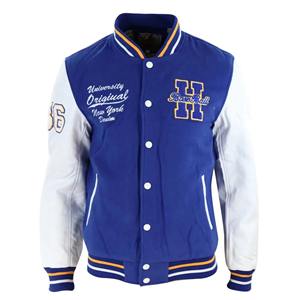 Veste ODM OEM pour hommes Custom College Varsity Vintage Bomber Style Cotton Shell Plus Size Letterman Brodé de haute qualité - Product Image 1