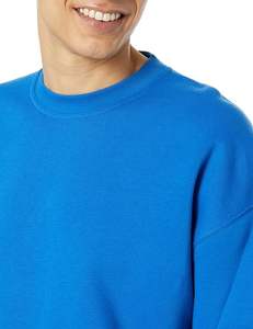 Nouveau luxe français éponge sweat poids lourd goutte épaule surdimensionné PULLOVER Logo personnalisé solide à la mode solide PULLOVER - Product Image 4