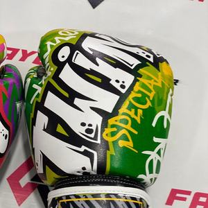 Gants de boxe entièrement imprimés, dernier modèle, Twins, professionnels, Muay Thai, cuir de vache véritable, équipement d'entraînement de kick-boxing - Product Image 4