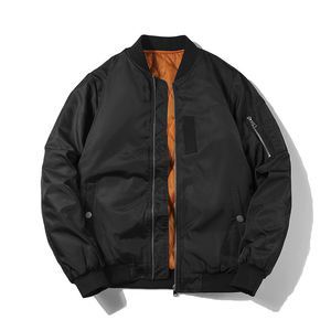 2023 veste de vol d'hiver pour hommes meilleure qualité Nylon Ma1 Bomber avec patchs de Logo personnalisé tissu de toile en gros - Product Image 1