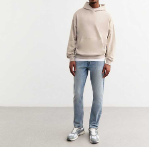 เสื้อฮู้ดพิมพ์ลายนูนสำหรับผู้ชายใส่ได้ทั้งชายและหญิงพิมพ์ลายโลโก้แบบกำหนดเองสำหรับฤดูใบไม้ร่วง - Product Image 4