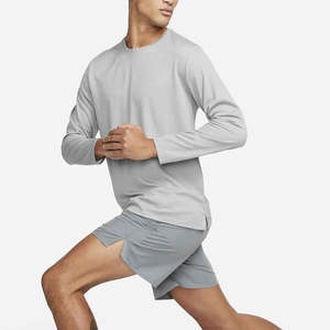 Men <b>Long</b> Sleeve Crew Neck T-<b>Shirt</b> Lightweight Breathable Quick Dry Base Layer Top Plain Solid Color Casual Sports <b>Tee</b> <b>Shirt</b> - Product Image 5