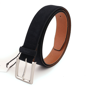 Cinturón de cuero de piel de vaca genuina con patrón sólido Cowboy Craft con aleación cuadrada para hebilla estilo formal para hombres y mujeres - Product Image 3