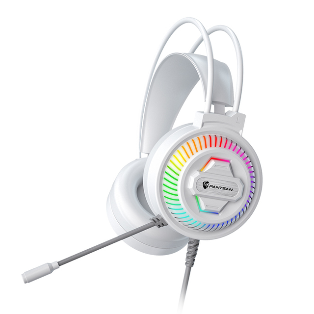 PSH-400 High Quality Over-Ear Metal Leather Gaming Headset with Microphone ANC IP65 Waterproof RGB Lights for Gaming