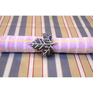 Double Leaf Design metal Napkin Ring <b>Copper</b> Antique Best Shape Napkin Holder for Wedding Dinner Parties <b>Table</b> Decor - Product Image 3