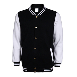 Customizable Men's Letterman Varsity <b>Jacket</b> Reversible Motorcycle Bomber Coat Wool Knitted <b>Fleece</b> <b>Lining</b> Windproof Winter OEM - Product Image 3