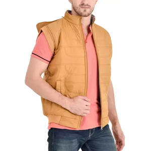 Men's Casual Winter Down <b>Puffer</b> <b>Jacket</b> Wholesale Water-Resistant Custom Pocket Sleeveless Men's <b>Vest</b> - Product Image 2
