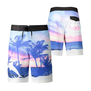Short de bain pour hommes en polyester 100% sur mesure Style d'impression par sublimation décontracté Essai rapide Conception Marque privée Quantité en vrac 2025 - Product Image 6