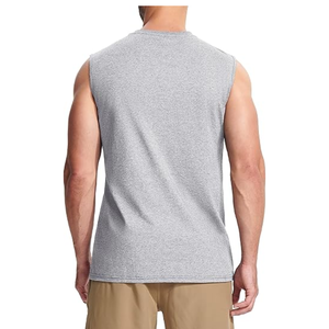 Camiseta sin mangas para gimnasio de alta calidad, ropa sin mangas con cuello redondo para entrenamiento de hombres y mujeres, directa de fábrica para correr, a granel - Product Image 2