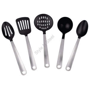 Ensemble d'outils de cuisine premium en gros en acier inoxydable avec support - Product Image 2