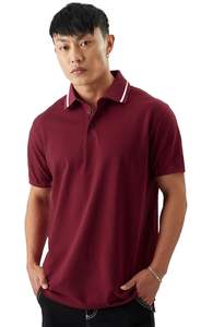 T-shirt polo d'été 100% coton premium pour homme haute qualité ODM motif imprimé solide à manches courtes grande taille - Product Image 6