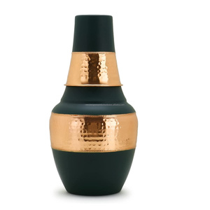 Handmade Premium Hammered Copper <b>Water</b> <b>Bottle</b> with Built in Glass Space <b>Water</b> Pot Turkish <b>Water</b> Pot - Product Image 1