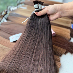 Extensions de cheveux humains vietnamiens 100g Couleur claire 60cm de longueur Super double trame Lots en vrac Fournisseurs vietnamiens - Product Image 1