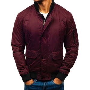 Chaquetas Bomber de Invierno de Forro Polar Estilo Cool Personalizadas de Venta Caliente para Hombre, Chaqueta Bomber Cortavientos de Moda Casual para Hombre con Diseño Superior - Product Image 2
