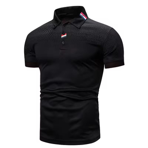 Camisas de Hombre, Corte Regular, Manga Corta, Color Sólido, Logotipo Personalizado Bordado, Tejido de Punto, Cierre de Botones, Verificado por PayPal - Product Image 6