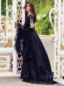 Party Wear Frock Suit Bollywood Style Indian Pakistani Women <b>Wedding</b> Wear Sharara Gharara Suit By AA IMPEX - Product Image 3