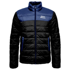 Chaqueta acolchada de invierno de alta calidad para hombre, bolsillos laterales con burbujas, Material de tela, logotipo personalizado con burbujas para hombre y mujer, Invierno - Product Image 1