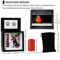 Cadre photo commémoratif pour animaux de compagnie avec support pour empreinte de patte, pour la commémoration de la perte de chien ou de chat, cadeau et décoration intérieure
