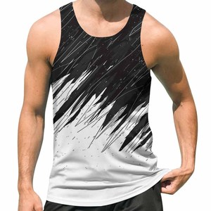 Camiseta sin mangas de algodón informal para hombre, camisetas de entrenamiento transpirables con logotipo personalizado, camisetas de gimnasio tejidas sin mangas al por mayor - Product Image 1