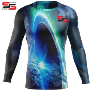Créez votre propre rashguard personnalisé, impression par sublimation, haut de compression à manches longues, séchage rapide, respirant, unisexe - Product Image 6