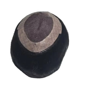 Toupet en cheveux humains Remy indiens de style Yaki Taz Hair BD, trame unique pour système capillaire pour hommes en dentelle - Product Image 2