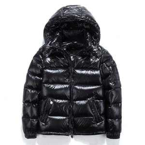 Customized Design <b>Men's</b> Winter Jacket High Quality Thickened <b>Men's</b> Shiny Puffer Jackets Puffer Down Coat Wholesale - Product Image 1