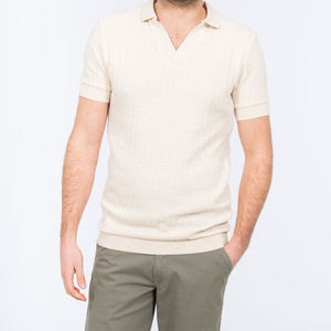 Transpirable personalizado para Polos Patrón sólido Algodón Liso teñido con manga corta y logotipo 2025 Polos personalizados coloridos - Product Image 2