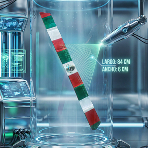 Bandana sportiva bifacciale con bandiera messicana per gli appassionati di sport e fitness - Product Image 3