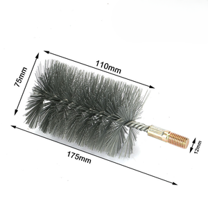 Brosses torsadées en tube de fil d'acier inoxydable personnalisées de haute qualité, différentes tailles pour le nettoyage industriel des tuyaux, prix compétitif - Product Image 1
