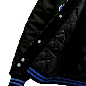 Zeta Phi Beta 1920 Sorority ZPB Azul Blanco Varsity Letterman Jacket Greek Life Chenille Patch Founders Day Gear - Product Image 4