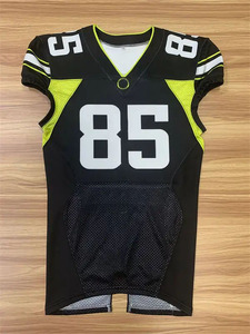 Uniformes personalizables de fútbol americano transpirable impresa de manga corta talla grande característica - Product Image 4