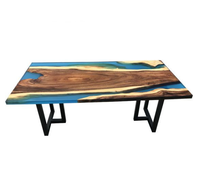 Table basse en résine époxy de meilleure qualité, meuble de décoration de luxe fait à la main, Table à café en résine époxy au prix d'usine