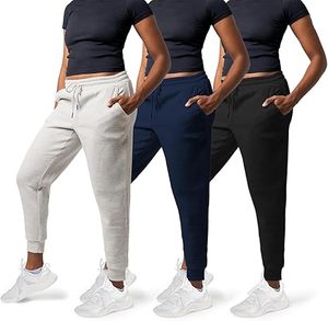 Pantalons de jogging à taille haute à séchage rapide avec cordon de serrage Pantalons de yoga décontractés pour femmes Pantalons de jogging de fitness - Product Image 1