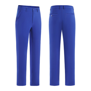 Pantalones de LICRA ajustados de golf de alta calidad para hombre con logotipo personalizado, Pantalones chinos informales de negocios diarios, estilo de trabajo cálido para primavera - Product Image 6