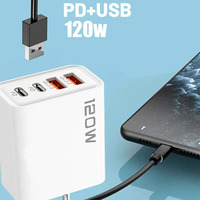 Pengisi Daya Dinding Universal Cube 2 Port USB 120W Pengisian Cepat QC3.0 Bahan Tahan Api PC Perlindungan Arus Berlebih Berbagai Warna