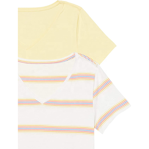 Camisetas de Mujer a Rayas, Diseños Personalizados por Sublimación, Corte Ajustado, Sin Mangas, Secado Rápido, Jersey 100% Poliéster, Fabricación en Pakistán - Product Image 5