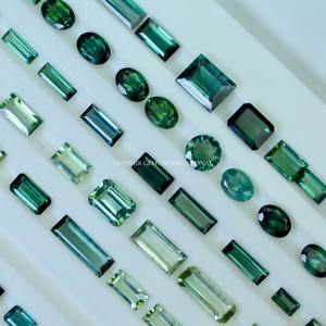 Variedad de piedras preciosas sueltas de turmalina Paraiba en forma y tamaño Natural y pulido - Product Image 2