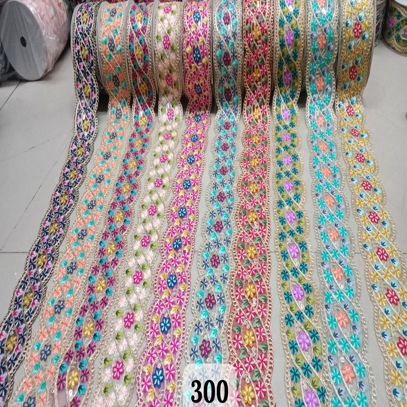 Intricate Design Embroidered French Lace Fabric