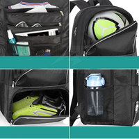 Sac de basketball pour hommes, dernier design, multifonctionnel, fitness en plein air, logo personnalisé, 100% polyester, capacité 30-40L, séchage rapide
