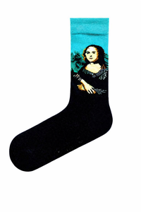 Chaussettes unisexes en coton de haute qualité, fantaisie, décontractées, tricotées, écologiques, respirantes, rayées, colorées, inspirées du bonheur, pour hommes et femmes - Product Image 3