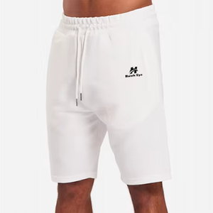 ชุดเสื้อผ้าถักนิตติ้งแนววินเทจสำหรับผู้ชาย-เสื้อยืดแขนสั้นและกางเกงขาสั้นซับเหงื่อ2ชิ้นตามสั่งฤดูร้อน - Product Image 5