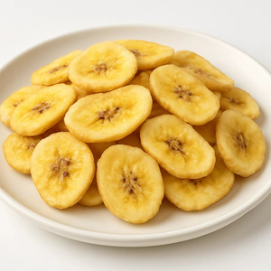Tranches de banane lyophilisées AD, collation de fruits secs sucrés, banane en tranches prête à consommer, emballage personnalisé OEM - Product Image 1