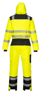 Combinaison de travail unisexe haute visibilité respirante en polyester pour la construction - Product Image 6