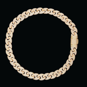 VVS Moissanite diamant Cubain Collier Offre Spéciale Bling Moissanite 925 Sterling plaqué or Cubain Lien Chaîne Hip Hop Bijoux - Product Image 3