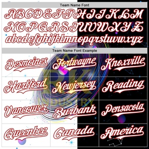 Casquette de baseball unisexe respirante à séchage rapide en polyester 100% avec motif 3D personnalisé en noir, blanc et rouge, motif spatial, galaxie, étoile - Product Image 4